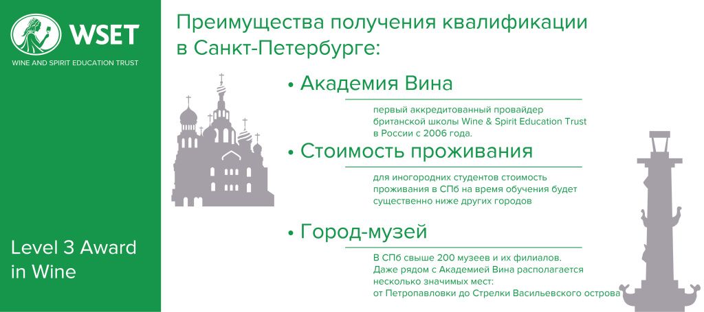 Преимущества обучения WSET в Санкт-Петербурге